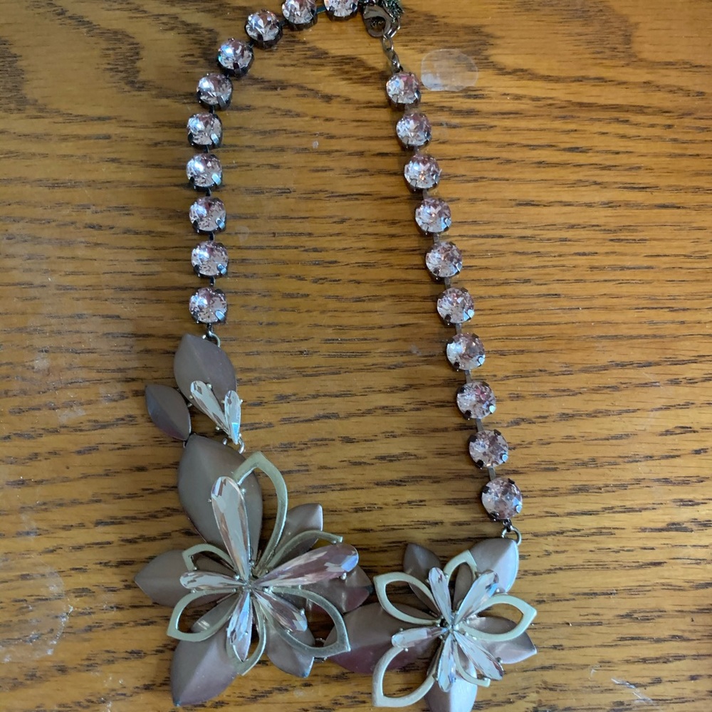 Antique style Floral statement necklace